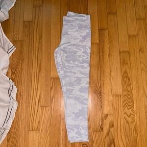 Lululemon white camo leggings (size 12)